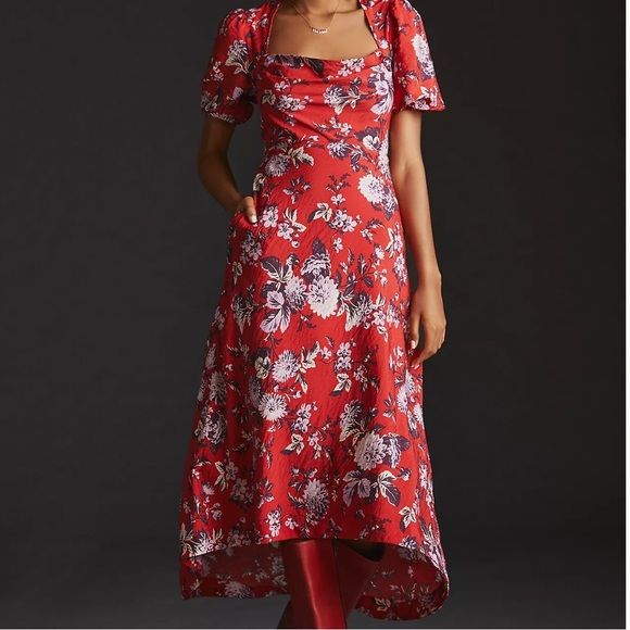 ANTHROPOLOGIE Maeve puff Sleeve Dress - Picture 3 of 6